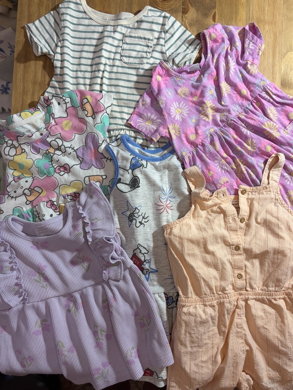 Kids shirts, dresses and romper bundle- preloved in good condition.